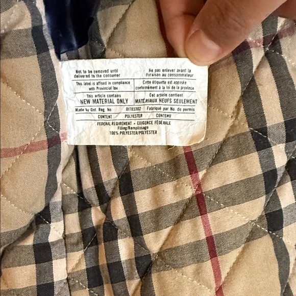 Authentic Burberry Insulated Coat